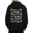 Alphabet ABCs Halloween Characters Kindergarten Teacher Kids Men's Hoodie Back Print, trending gift Alphabet ABCs Halloween Characters Kindergarten Teacher Kids Men's Hoodie Back Print, trending gift