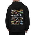 Alphabet Vehicles ABCs Learning Teachers Kids Boys Girls Men's Hoodie Back Print, trending gift