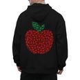 Apple Dot Pattern Art Teacher Appreciation Men Women Humor Men's Hoodie Back Print, trending gift