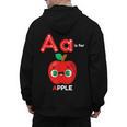 A Is For Apple Pre-K Kindergarten Teacher Student Men's Hoodie Back Print, trending gift A Is For Apple Pre-K Kindergarten Teacher Student Men's Hoodie Back Print, trending gift