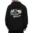 Art Is My Favorite Sport Artist Art Lover Teacher Men's Hoodie Back Print, trending gift