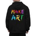 Make Art Painter Artist Teacher Artsy Men Women Kids Men's Hoodie Back Print, trending gift