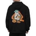 Art Teacher Painting Brushes Retro Pumpkin Ghost Artist Men's Hoodie Back Print, trending gift Art Teacher Painting Brushes Retro Pumpkin Ghost Artist Men's Hoodie Back Print, trending gift