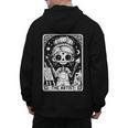Artist Tarot Card Skeleton Painter Art Teacher Witchy Men's Hoodie Back Print, trending gift Artist Tarot Card Skeleton Painter Art Teacher Witchy Men's Hoodie Back Print, trending gift