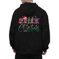 ASL Christmas Buffalo Plaid Teacher American Sign Language Men's Hoodie Back Print, trending gift