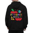 Attendance Matters Teacher Apple For Back To School Men's Hoodie Back Print, trending gift