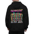 Back To School Retro Technology Is My Jam 80's Teacher Men's Hoodie Back Print, trending gift Back To School Retro Technology Is My Jam 80's Teacher Men's Hoodie Back Print, trending gift