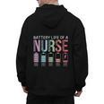 Battery Life Of A Nurse School Teacher Appreciation Men's Hoodie Back Print, trending gift