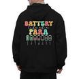 Battery Life Of A Para SPED Parapro Teacher Squad Men's Hoodie Back Print, trending gift Battery Life Of A Para SPED Parapro Teacher Squad Men's Hoodie Back Print, trending gift