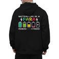Battery Life Of a Paraprofessional Para Teacher Life Men's Hoodie Back Print, trending gift