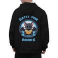 Batty About Books Lover Teacher Librarian Bookish Halloween For Men Women Kids Men's Hoodie Back Print, trending gift