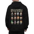 How To Become A Better Reader Animals Reading Teacher Men's Hoodie Back Print, trending gift How To Become A Better Reader Animals Reading Teacher Men's Hoodie Back Print, trending gift