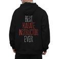 Best Karate Instructor Ever Martial Arts Teacher Sensei Men's Hoodie Back Print, trending gift
