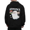 Books Halloween Librarian Teacher Reader Reading Book Lover Men's Hoodie Back Print, trending gift