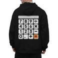 Calculator Easy Halloween Costume For Math Teacher Men's Hoodie Back Print, trending gift