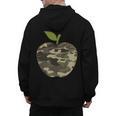 Camo Apple Camouflage Clothing School Student Camo Teacher Men Women Kids Men's Hoodie Back Print, trending gift