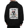Cat It's Fine I'm Fine Everything Is Fine Teacher Life Men's Hoodie Back Print, trending gift Cat It's Fine I'm Fine Everything Is Fine Teacher Life Men's Hoodie Back Print, trending gift