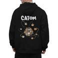 Catom Science Teacher Chemistry Lover Physics School Cat Men's Hoodie Back Print, Science Teacher Gifts, trending gift