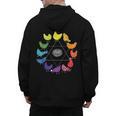 Chicken Themed Color Wheel Educational Art Teacher Artist Men Women Girls Kids Men's Hoodie Back Print, trending gift