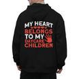 Childcare My Heart Belongs To Children Daycare Teacher Men Women Men's Hoodie Back Print, trending gift