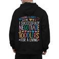 Childcare Teacher Negotiate With Toddlers Daycare Provider Men's Hoodie Back Print, trending gift Childcare Teacher Negotiate With Toddlers Daycare Provider Men's Hoodie Back Print, trending gift