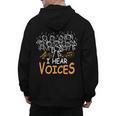 Choir Teacher I Hear Voices Chorister Church Choral Music Men's Hoodie Back Print, trending gift