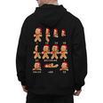 Christmas Math Teacher Equation Gingerbread With Santa Hat Men Women Men's Hoodie Back Print, trending gift