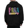 Colorful PARA Teacher Paraprofessional Cute Pencil Men's Hoodie Back Print, trending gift Colorful PARA Teacher Paraprofessional Cute Pencil Men's Hoodie Back Print, trending gift