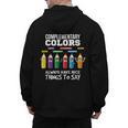 Complementary Colors Pun Artist Art Teacher T-Shirt Men's Hoodie Back Print, trending gift Complementary Colors Pun Artist Art Teacher T-Shirt Men's Hoodie Back Print, trending gift