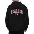 Coquette Bow Back To School First Day Teacher Men's Hoodie Back Print, trending gift