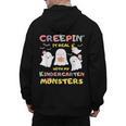 Creepin It Real With Kindergarten Monsters Halloween Teacher Men's Hoodie Back Print, trending gift Creepin It Real With Kindergarten Monsters Halloween Teacher Men's Hoodie Back Print, trending gift