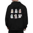Cute Boo Ghost Reading Books Halloween Librarian Teacher Kid Men's Hoodie Back Print, trending gift