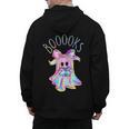 Cute Ghost Book Reading Halloween Teacher Top Girls Women Men's Hoodie Back Print, trending gift