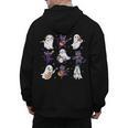 Cute Ghost Cat Playing Musical Halloween Music Teacher Men's Hoodie Back Print, trending gift Cute Ghost Cat Playing Musical Halloween Music Teacher Men's Hoodie Back Print, trending gift