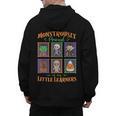 Cute Halloween Teacher Men's Hoodie Back Print, trending gift