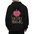 Cute Maestra Teacher Men's Hoodie Back Print, trending gift