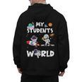 Cute Teacher My Students Are Out-Of This World Space Men's Hoodie Back Print, trending gift