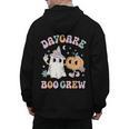 Daycare Boo Crew Groovy Halloween Floral Ghost Kid Teacher Men's Hoodie Back Print, Groovy Teacher Gifts, trending gift Daycare Boo Crew Groovy Halloween Floral Ghost Kid Teacher Men's Hoodie Back Print, Groovy Teacher Gifts, trending gift