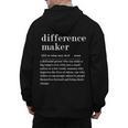 Difference Maker Definition Best Friend Teacher Life Men's Hoodie Back Print, Friend Gifts, Couple Gifts, trending gift