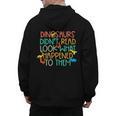 Dinosaurs Didnt Read Book Lover Boys Kids Teacher Men's Hoodie Back Print, trending gift