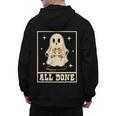 All Done Sign Language Ghost Speech Pathology Teacher Men's Hoodie Back Print, trending gift All Done Sign Language Ghost Speech Pathology Teacher Men's Hoodie Back Print, trending gift