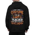 I Don't Need a Costume I'm An Art Teacher Retro Halloween Men's Hoodie Back Print, trending gift I Don't Need a Costume I'm An Art Teacher Retro Halloween Men's Hoodie Back Print, trending gift