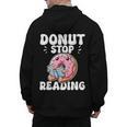 Donut Stop Reading Kawaii Teacher Preschool Kindergarten Men's Hoodie Back Print, trending gift