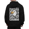 Eagles School Sports Fan Team Spirit Teacher Parent Student Men's Hoodie Back Print, trending gift