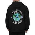 Earth Day Rotation Of The Earth Makes My Day Science Teacher Men's Hoodie Back Print, Science Teacher Gifts, trending gift