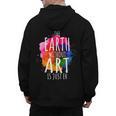 Earth Without Art Is Just Eh Painting Artist Pun Art Teacher Men's Hoodie Back Print, trending gift