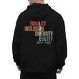 Equality Inclusion Diversity Equity Love Never Fails Teacher Men's Hoodie Back Print, trending gift Equality Inclusion Diversity Equity Love Never Fails Teacher Men's Hoodie Back Print, trending gift