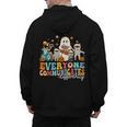 Everyone Communicates Differently Halloween SLP Sped Teacher Men's Hoodie Back Print, trending gift Everyone Communicates Differently Halloween SLP Sped Teacher Men's Hoodie Back Print, trending gift