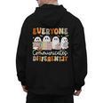 Everyone Communicates Differently Halloween Sped Teacher Men's Hoodie Back Print, trending gift Everyone Communicates Differently Halloween Sped Teacher Men's Hoodie Back Print, trending gift
