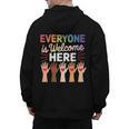 Everyone Is Welcome Here Shirt Teacher Men's Hoodie Back Print, trending gift